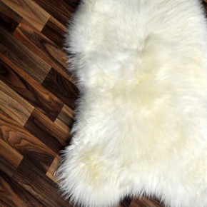 XL ÖKO Schaffell Lammfell weiß 115x60 Hundebett Tierbett #7947