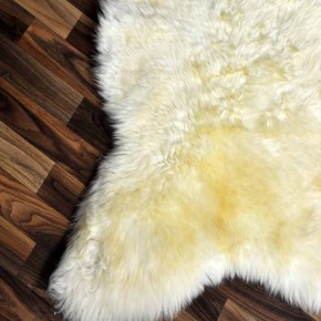 XXL ÖKO echtes Schaffell Lammfell weiß 120x70 Geschenk #7954