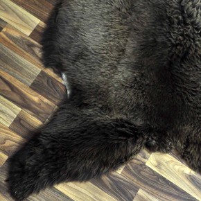 XL ÖKO Schaffell Lammfell braun 115x80 Hundebett Tierbett #7997