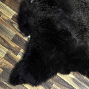 XXL ÖKO Schaffell Lammfell braun 125x80 Couch Auflage #7998