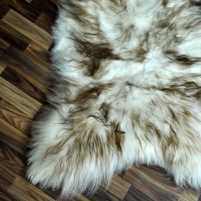 XXXL ÖKO Island Schaffell weiß braun geflammt 135x90 Krampus #8007 XXXL ÖKO Island Schaffell weiß braun geflammt 135x90 Krampus #8007