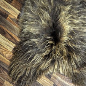 XXXL ÖKO Island Schaffell Lammfell rost braun 135x80 Perchten #8037
