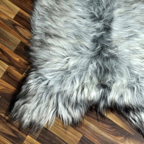 XXL ÖKO Island Schaffell grau schwarzbraun 120x80 Unikat #8060 XXL ÖKO Island Schaffell grau schwarzbraun 120x80 Unikat #8060