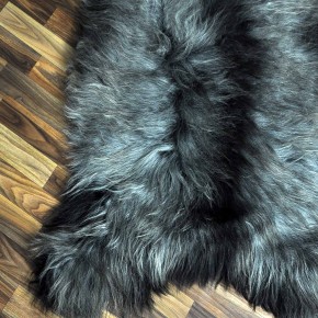 XXXL ÖKO Island Schaffell grau schwarzbraun 140x90 riesig #8069 XXXL ÖKO Island Schaffell grau schwarzbraun 140x90 riesig #8069