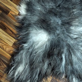 XXXL ÖKO Island Schaffell grau schwarzbraun 145x90 riesig #8072 XXXL ÖKO Island Schaffell grau schwarzbraun 145x90 riesig #8072