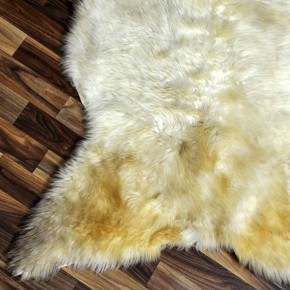 XXL ÖKO Schaffell Lammfell beige braun 125x80 Hundebett #8101