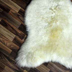 XXL ÖKO Schaffell Lammfell beige braun 120x75 Teppich Geschenk #8143