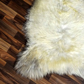 XXL ÖKO Schaffell Lammfell beige braun 120x75 Teppich Geschenk #8144