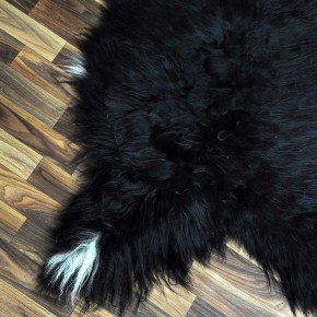 XXXL ÖKO Island Schaffell schwarzbraun weiß 130x80 Geschenk #8167