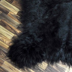 XXXL ÖKO Island Schaffell schwarzbraun grau 130x90 Geschenk #8173