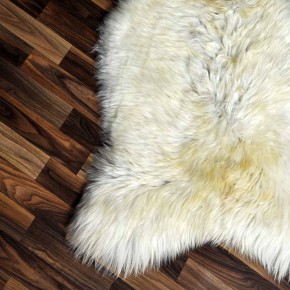 XXL ÖKO Schaffell Lammfell beige braun 120x75 Kamin Fell #8197