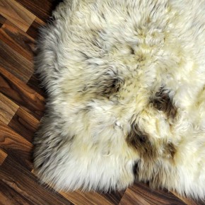 XL ÖKO Schaffell Lammfell beige braun 115x75 Teppich Geschenk #8199