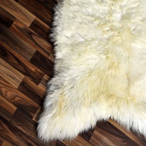 XXL ÖKO Schaffell Lammfell beige braun 120x75 Kamin Fell #8204