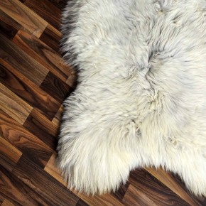 XXL ÖKO Schaffell Lammfell beige braun 120x70 Kamin Fell #8210