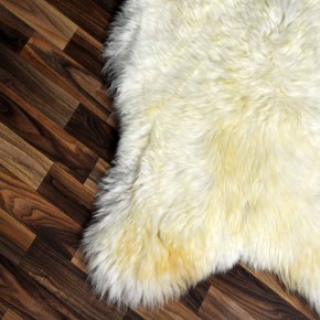 XL ÖKO Schaffell Lammfell beige braun 115x70 Kamin Fell #8211