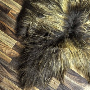 XXXL ÖKO Island Schaffell Lammfell rost braun 135x90 Perchten #8242