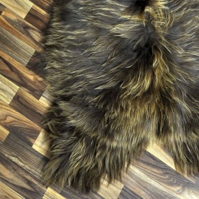 XXL ÖKO Island Schaffell Lammfell rost braun 120x75 #8243