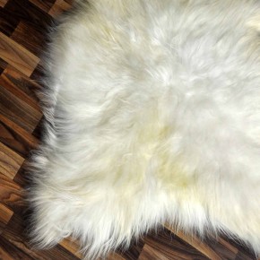 XXL ÖKO Island Schaffell beige schwarzbraun 120x90 #8261