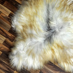 XXL ÖKO Island Schaffell grau braun 125x80 Lammfell #8266