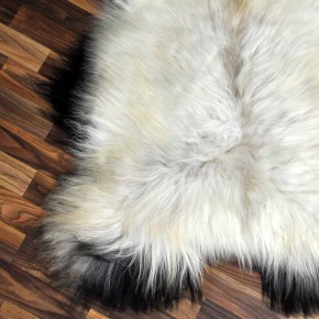 XL ÖKO Island Schaffell beige schwarzbraun 115x80 #8273