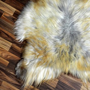 XXL ÖKO Island Schaffell grau braun 125x80 Lammfell #8281