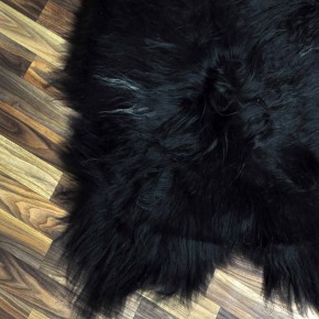 XL ÖKO Island Schaffell schwarzbraun weiß 115x80 #8313