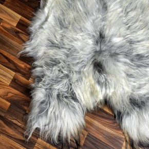 XXL ÖKO Island Schaffell grau beige braun 125x80 Lamm #8382