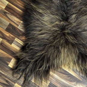 XL ÖKO Island Schaffell Lammfell rost braun 115x70 Krampus #8398