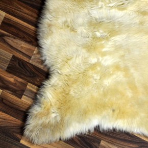 ÖKO Schaffell Lammfell beige braun 100x70 Hundebett #8440