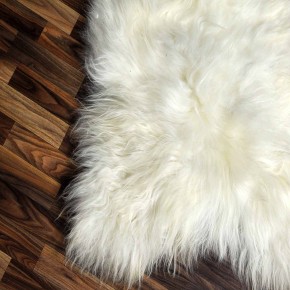 XXXL ÖKO Island Schaffell beige schwarzbraun 130x90 Krampus #8450