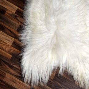 XXL ÖKO Island Schaffell beige schwarzbraun 125x80 Fell #8458