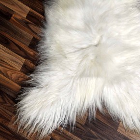 XXXL ÖKO Island Schaffell beige schwarzbraun 130x80 Fell #8470