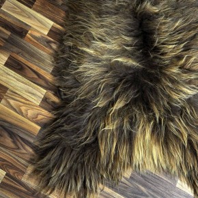 XXXL ÖKO Island Schaffell Lammfell rost braun 130x80 Krampus #8481