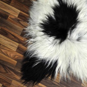 XXL ÖKO Island Schaffell beige schwarzbraun 125x75 #8485