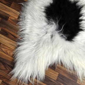 XXXL ÖKO Island Schaffell beige schwarzbraun 130x85 #8487