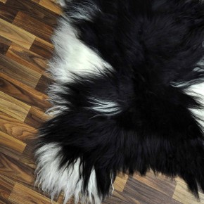 XXXL ÖKO Island Schaffell beige schwarzbraun 130x85 #8488