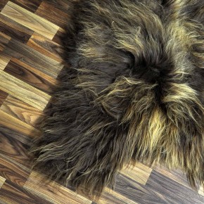 XXXL ÖKO Island Schaffell Lammfell rost braun 130x90 Krampus #8497