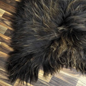 XXXL ÖKO Island Schaffell Lammfell rost braun 130x85 Krampus #8509