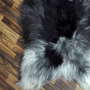 XXXL ÖKO Island Schaffell grau schwarzbraun beige 130x80 #8513