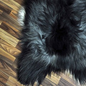 XXXL ÖKO Island Schaffell grau schwarzbraun beige 130x80 #8515