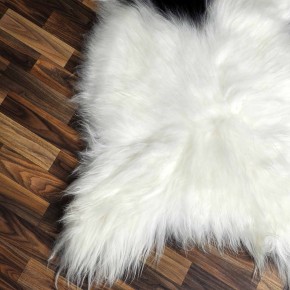 XXXL ÖKO Island Schaffell beige schwarzbraun 130x80 Fell #8526