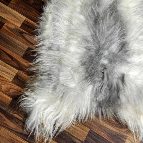 XXL ÖKO Island Schaffell beige grau braun 125x80 Lammfell #8528