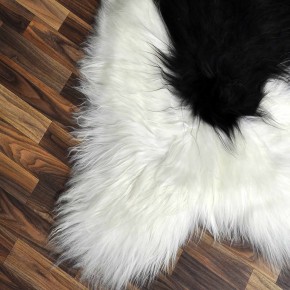 XXXL ÖKO Island Schaffell beige schwarzbraun 130x80 #8534