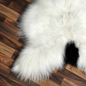 XL ÖKO Island Schaffell beige schwarzbraun 110x80 Perchten #8600