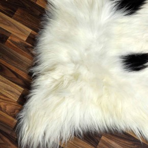 XL ÖKO Island Schaffell beige schwarzbraun 115x80 Perchten #8607