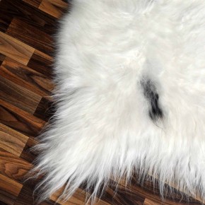 XL ÖKO Island Schaffell beige schwarzbraun 110x75 Perchten #8609