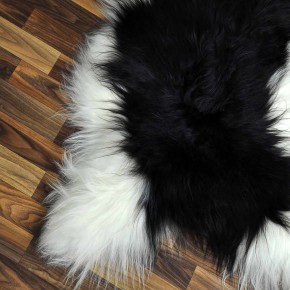 XL ÖKO Island Schaffell beige schwarzbraun 110x70 #8610