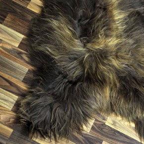 XL ÖKO Island Schaffell Lammfell rost braun 110x75 Krampus #8628