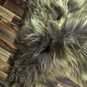 XL ÖKO Island Schaffell Lammfell rost braun 110x80 Krampus #8629