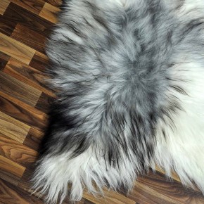 XXXL ÖKO Island Schaffell grau schwarzbraun beige 130x80 #8632